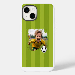 Personalised Soccer Photo - Custom Name & image iPhone 14 Case