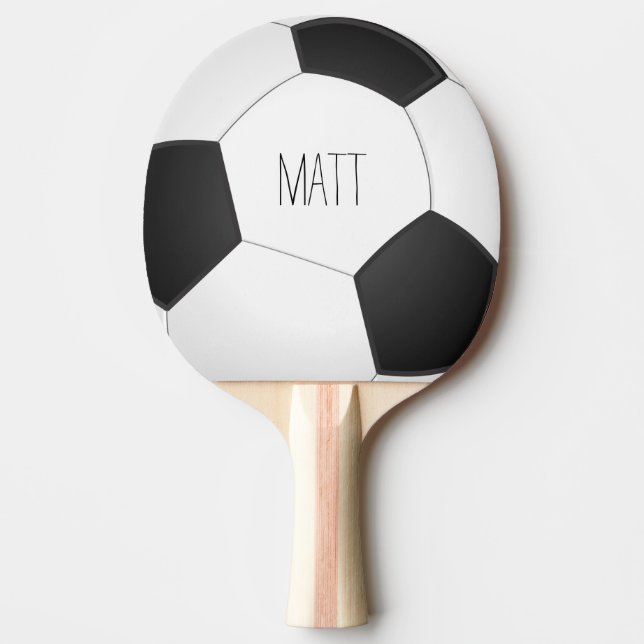 Personalised Soccer Ping Pong Paddle (Front)