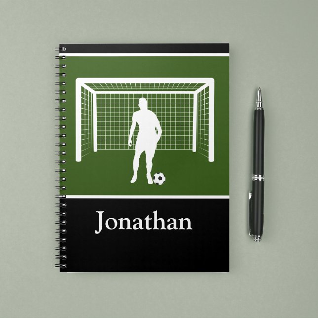Personalised Soccer Player Coach Goalie Athletic Notebook (Creator Uploaded)