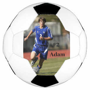 Personalised Soccer Player Photo and Name Ball