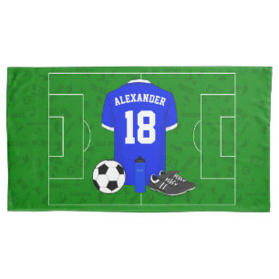 Personalised soccer shirt pillowcase