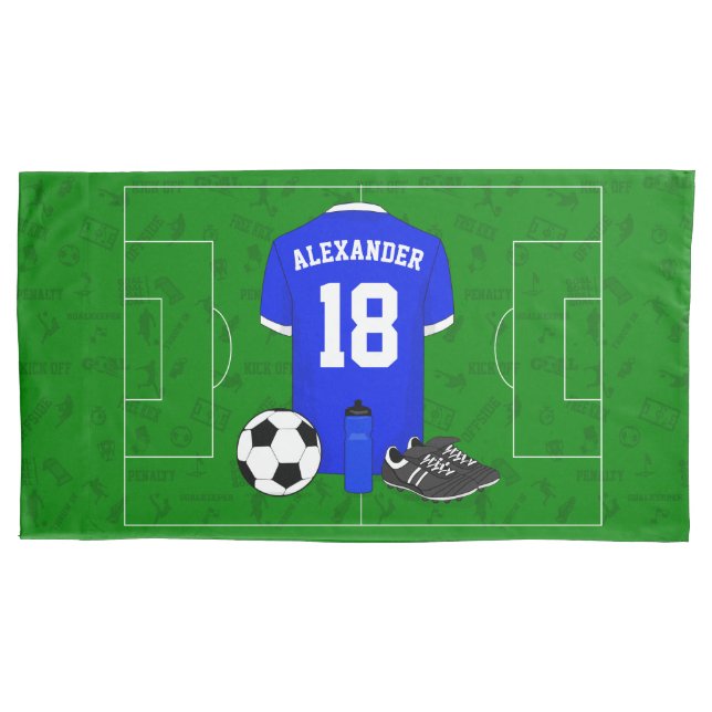 Personalised soccer shirt pillowcase (Front)