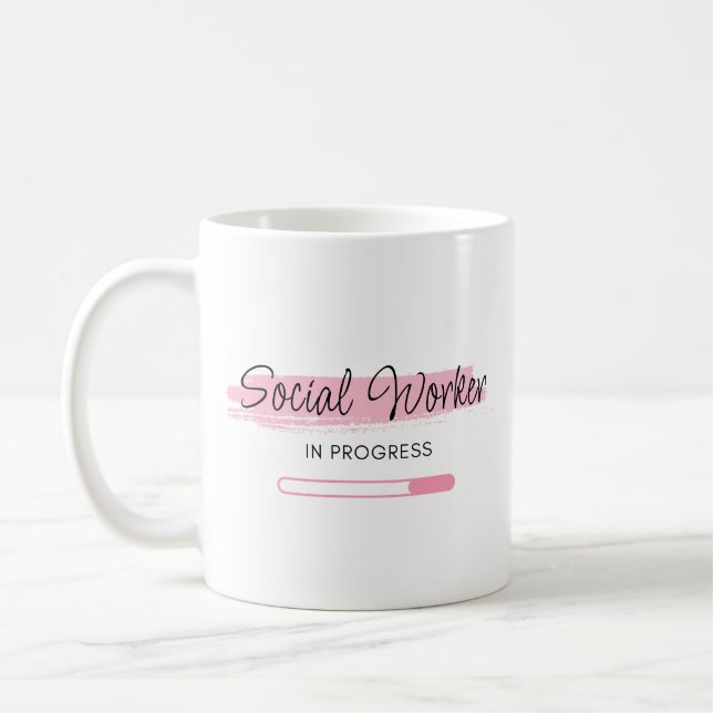 Personalised  Social Worker In Progress Coffee Mug (Left)