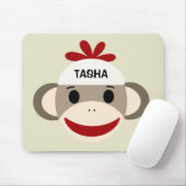 Personalised Sock Monkey Mousepad for Kids (With Mouse)