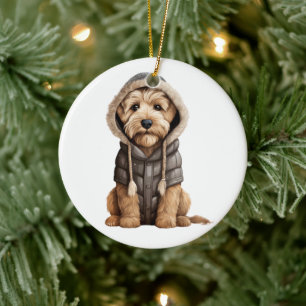 Personalised Soft Coated Wheaten Terrier Dog Ceramic Ornament