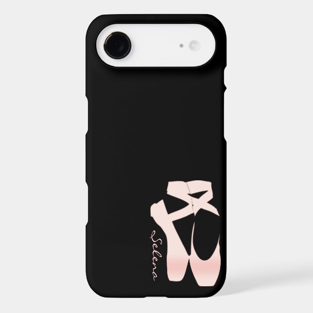Personalised Soft Gradient Pink Ballet Shoes Case-Mate iPhone Case (Back)