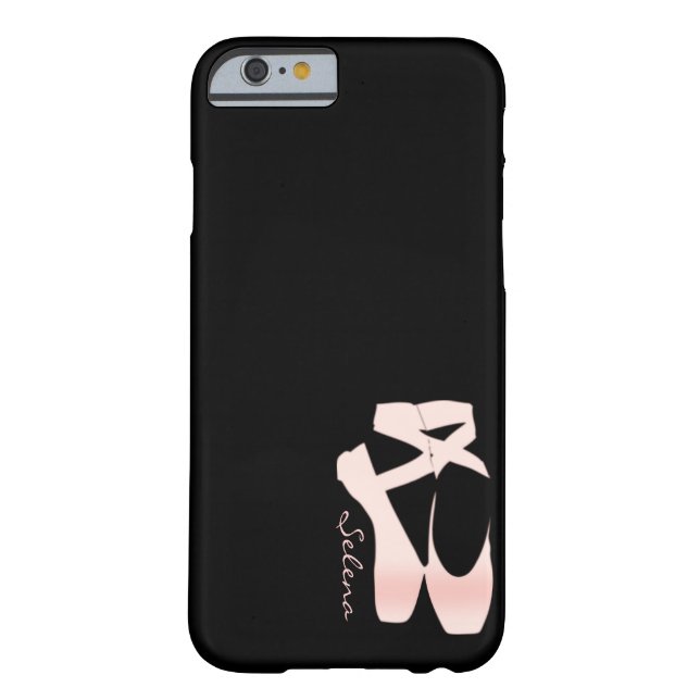 Personalised Soft Gradient Pink Ballet Shoes Case-Mate iPhone Case (Back)