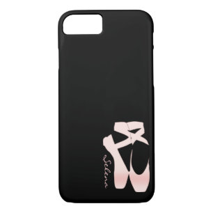 Personalised Soft Gradient Pink Ballet Shoes iPhone 8/7 Case