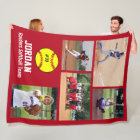 Personalised Softball 5 Photo Collage Name Team #