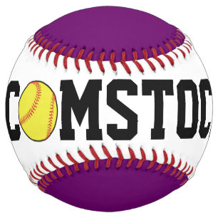 Personalised softball Comstock ball 