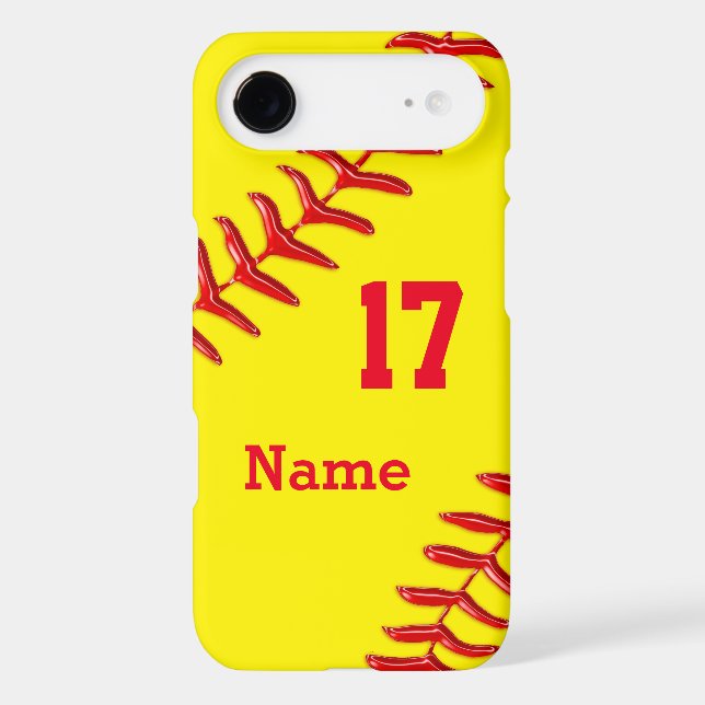 Personalised Softball iPhone 6 Plus Case (Back)