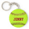 Personalised Softball Keychain