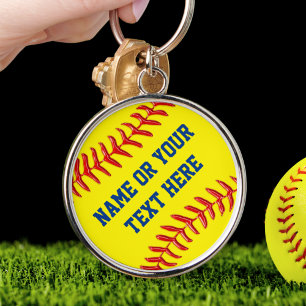 Personalised Softball Keychains in many styles