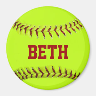 Personalised Softball Magnet
