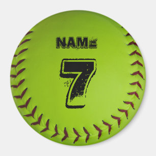 Personalised Softball Magnet