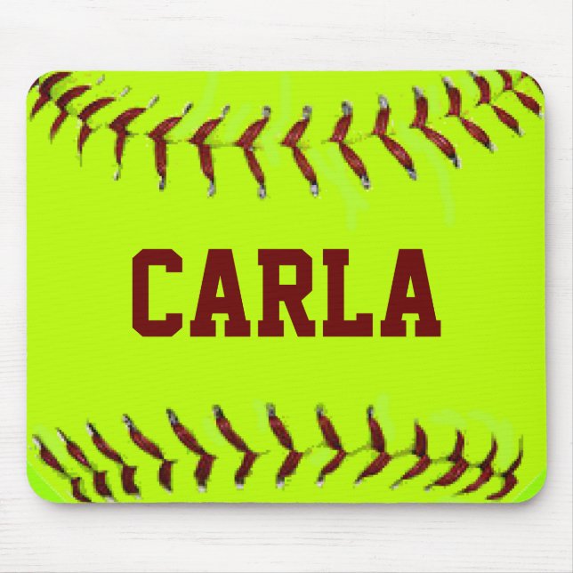 Personalised Softball Mousepad (Front)