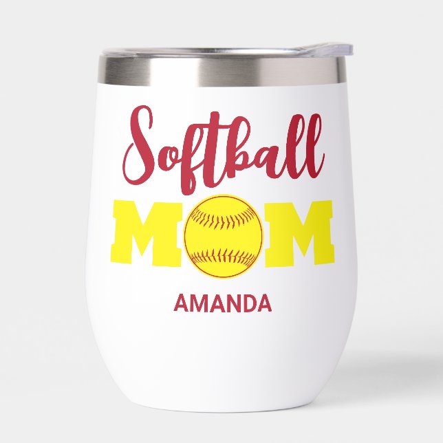 Personalised Softball Mum Mother's Day (Left)