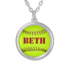 Personalised Softball Necklace
