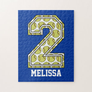 Personalised Softball Number 2 Jigsaw Puzzle