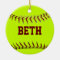 Personalised Softball Ornament