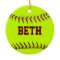 Personalised Softball Ornament