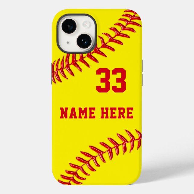 Personalised, Softball Phone Cases, Older to New Case-Mate iPhone Case (Back)