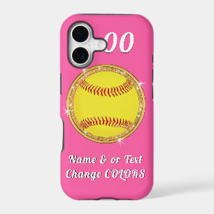 Personalised Softball Phone Cases, Older to Newest
