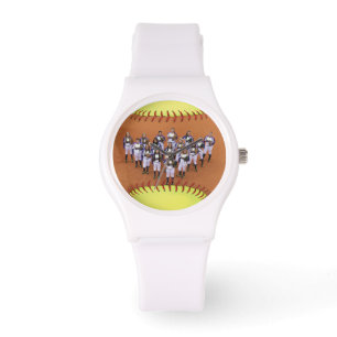 Personalised Softball Photo Watch