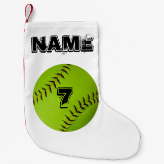 Personalised softball stocking