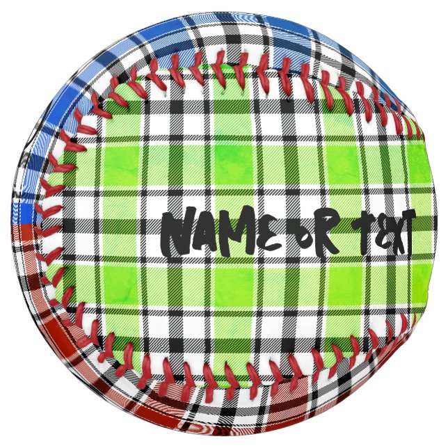 Personalised Softball with Different Colours HAMbW (Back Right)