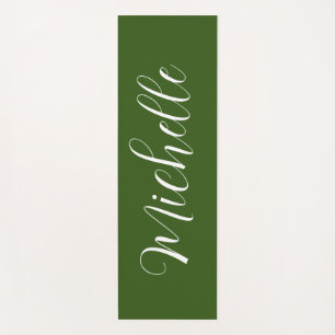 Personalised Solid Colour Yoga Mat with Name