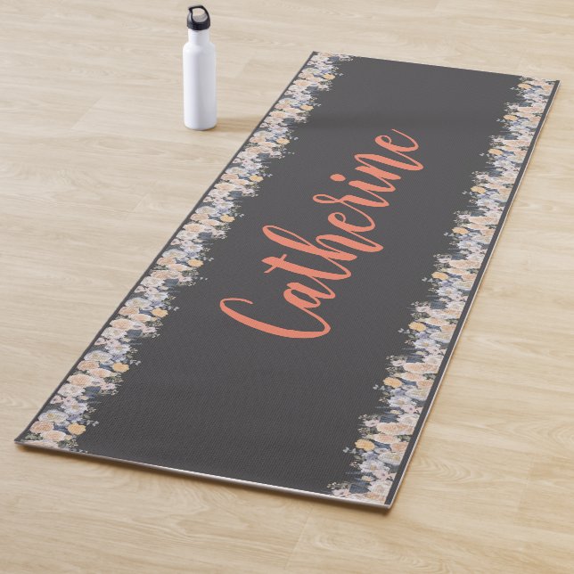 Personalised Solid Colour Yoga Mat with Name (In Situ)