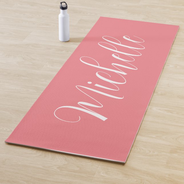 Personalised Solid Colour Yoga Mat with Name (In Situ)