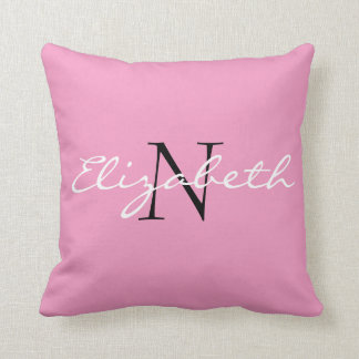 Personalised Solid Pink.Cartoon Cupcake Collection Cushion