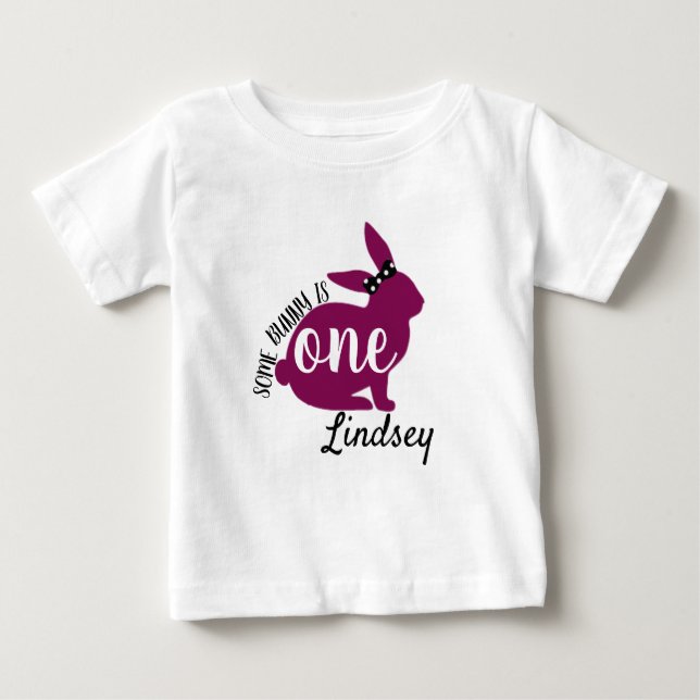 Personalised Some Bunny Is 1 Shirt (Front)