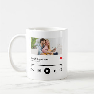 Personalised Song Album Photo Music Lover Coffee Mug