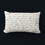 Personalised song lyric poem lumbar cushion<br><div class="desc">Customise this pillow with your favourite song lyrics or poem. A special song lyrics gift that will warm the heart for years to come.</div>