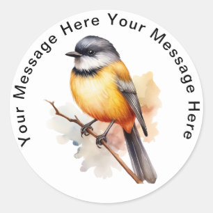 Personalised SongBird Stickers Golden Whistler
