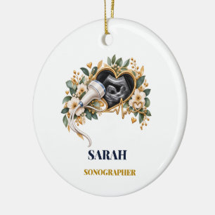 Personalised Sonographer Ornament Name & Year