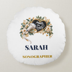 Personalised Sonographer Pillow  custom name-year