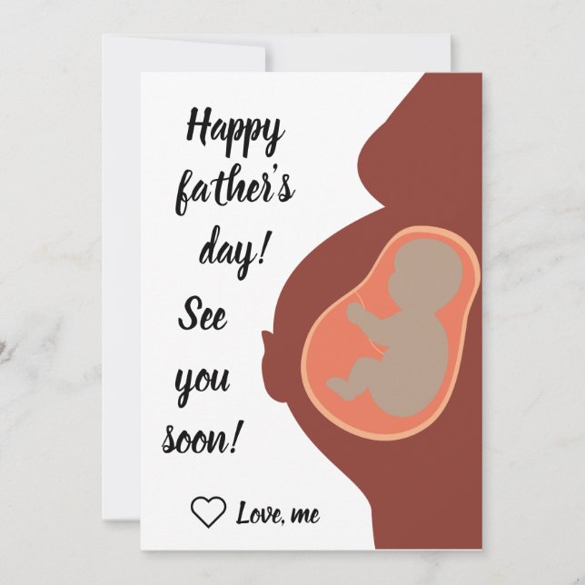 Personalised Soon to be Dad, Happy Father's Day Ho Holiday Card (Front)