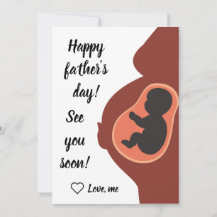 Personalised Soon to be Dad, Happy Father's Day Ho Holiday Card