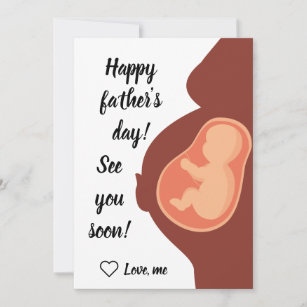 Happy Fathers Day Soon To Be Daddy Expectant Father Greeting Cards | Zazzle Au