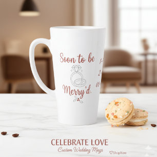 Personalised Soon To Be Merry'd Christmas Latte Mug