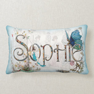 Personalised `Sophie' cushion (Blue)