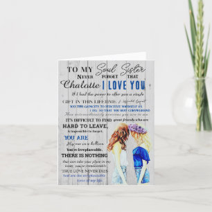 Personalised Soul Sister Definition Friend Quotes Holiday Card