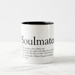 Personalised Soulmates Definition Two-Tone Coffee  Mug<br><div class="desc">The perfect gift for true soulmates. Designed by Thisisnotme©</div>