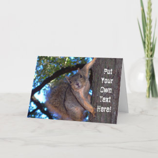 Personalised "Sounds Squirrely to Me" Card