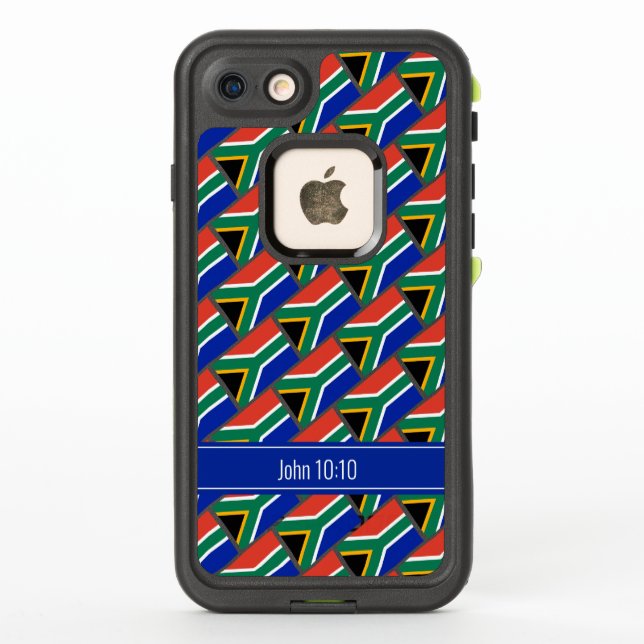 Personalised SOUTH AFRICA FLAG Phone Case (Back)