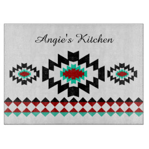Personalised Southwest Aztec Native Tribal Design Cutting Board